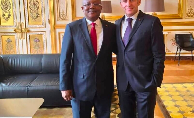 Umaro Sissoco Embalo en VRP de Macky Sall à Paris