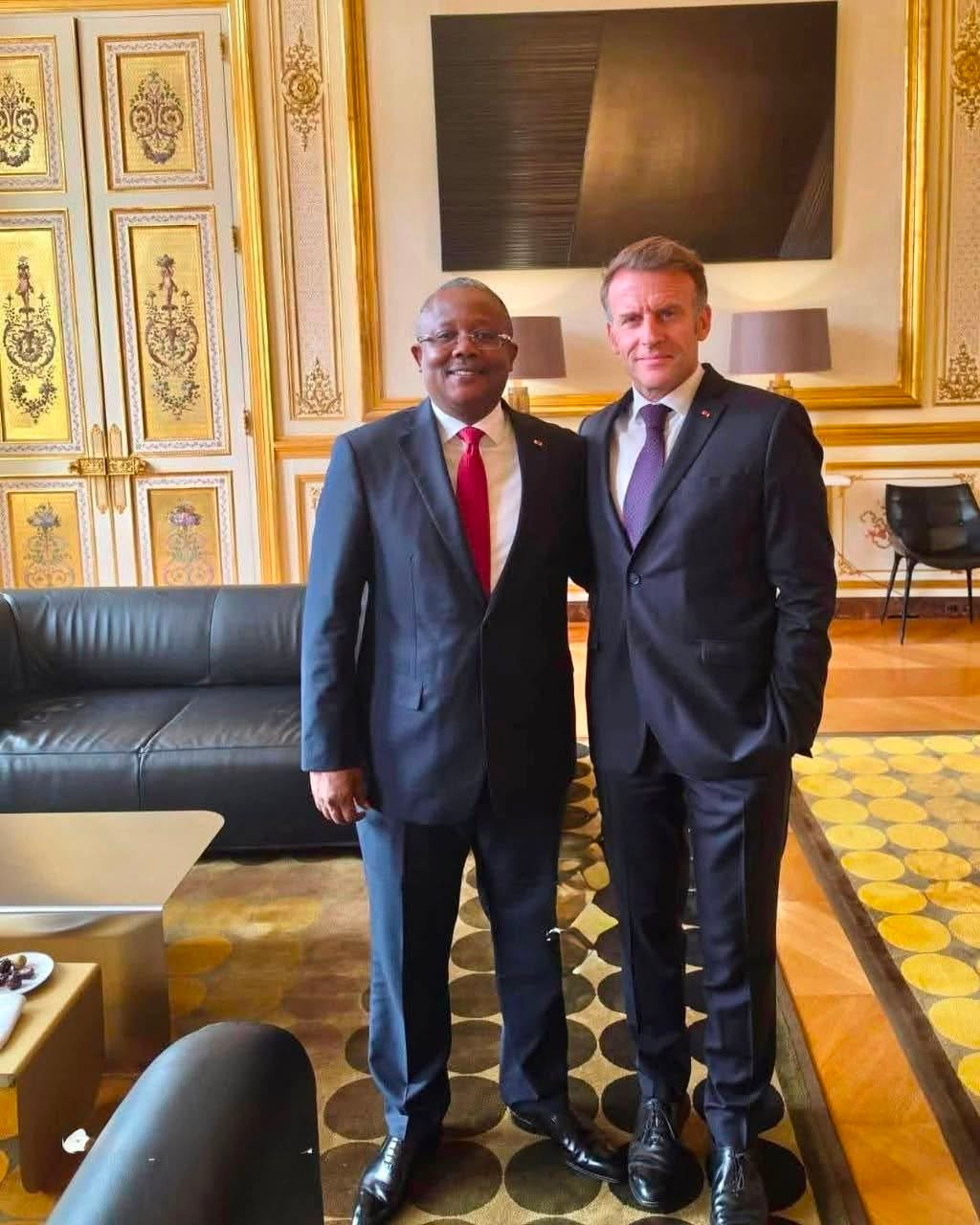 Umaro Sissoco Embalo en VRP de Macky Sall à Paris