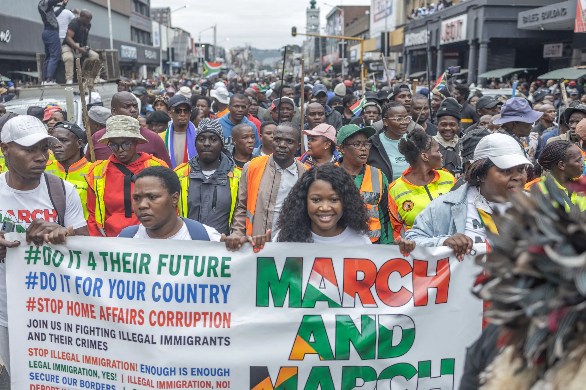 March and March, mouvement xénophobe, projette de perturber le sommet de la SADC
