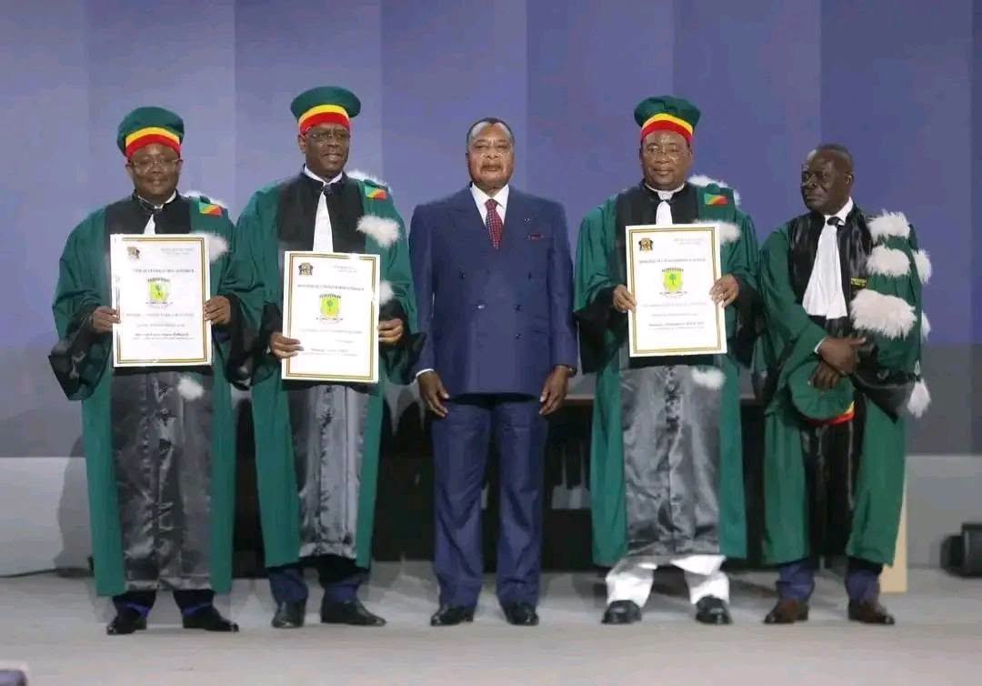 Congo : Macky Sall, Issoufou et Embaló faits docteurs honoris causa à Brazzaville